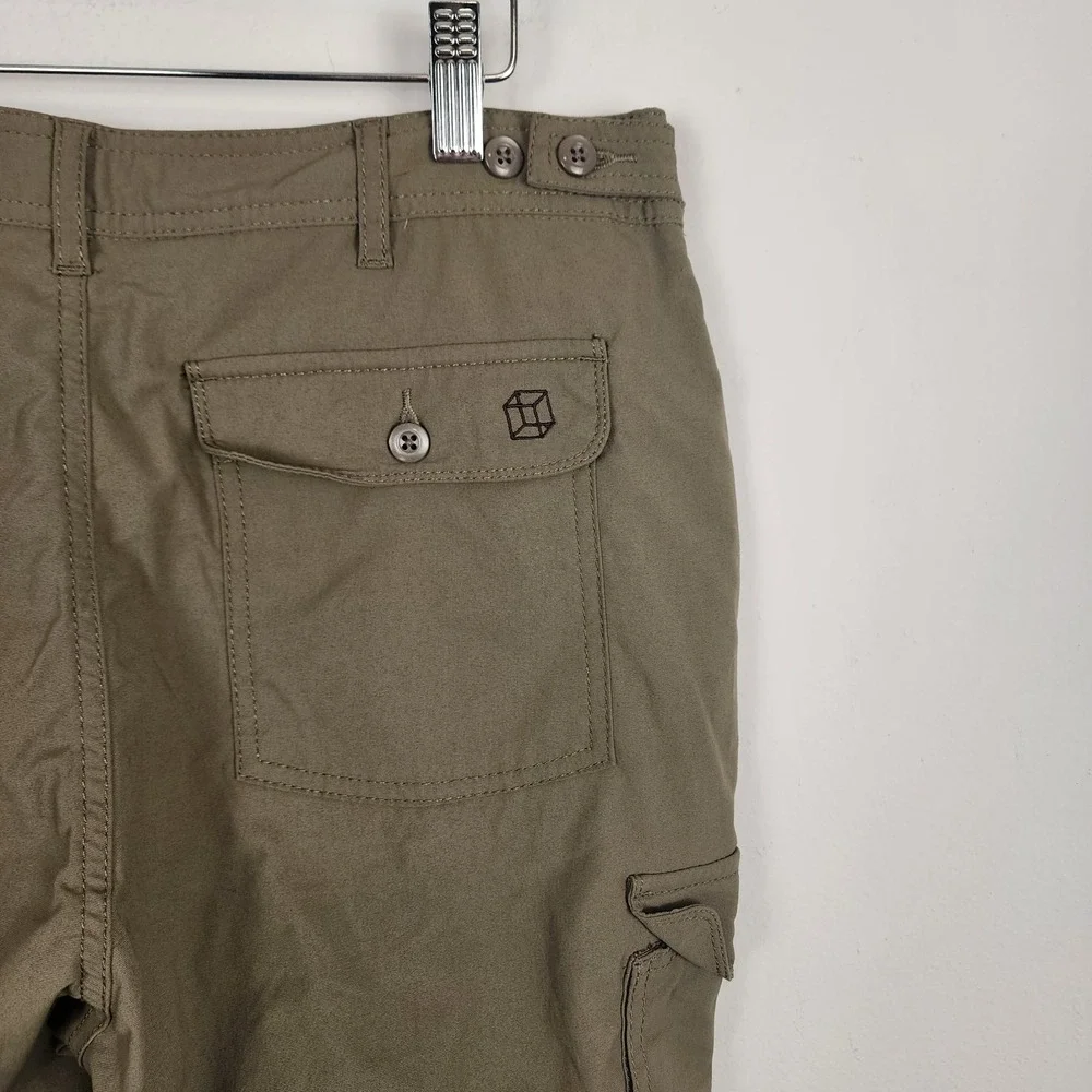 Clothing Arts P Cubed‎ Pickpocket Proof Olive Green Pants Women's Size 8 Tall